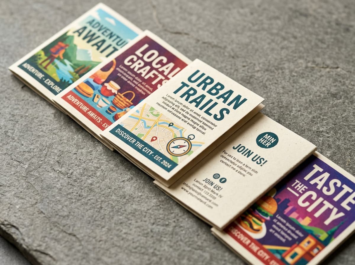 250 GSM A8 tearable single side commercial mini flyers and handouts