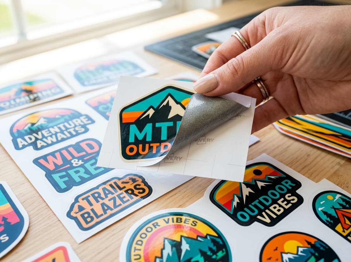Custom printed adhesive vinyl stickers and labels - Slide 2
