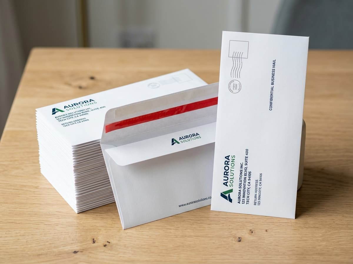 Alabaster letterhead and matching custom envelope set - Slide 3