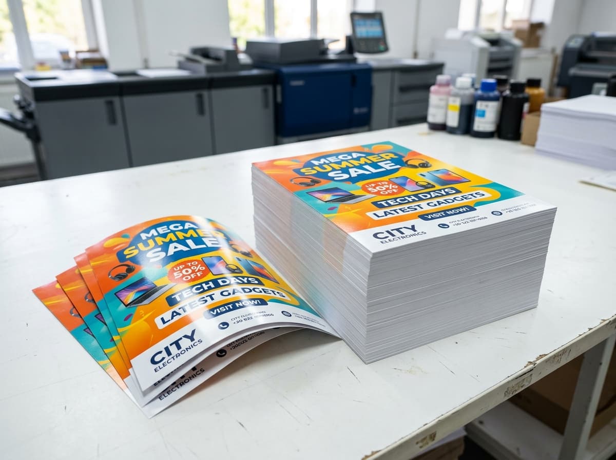 Commercial art paper flyers and leaflets in 130 and 170 GSM - Slide 3
