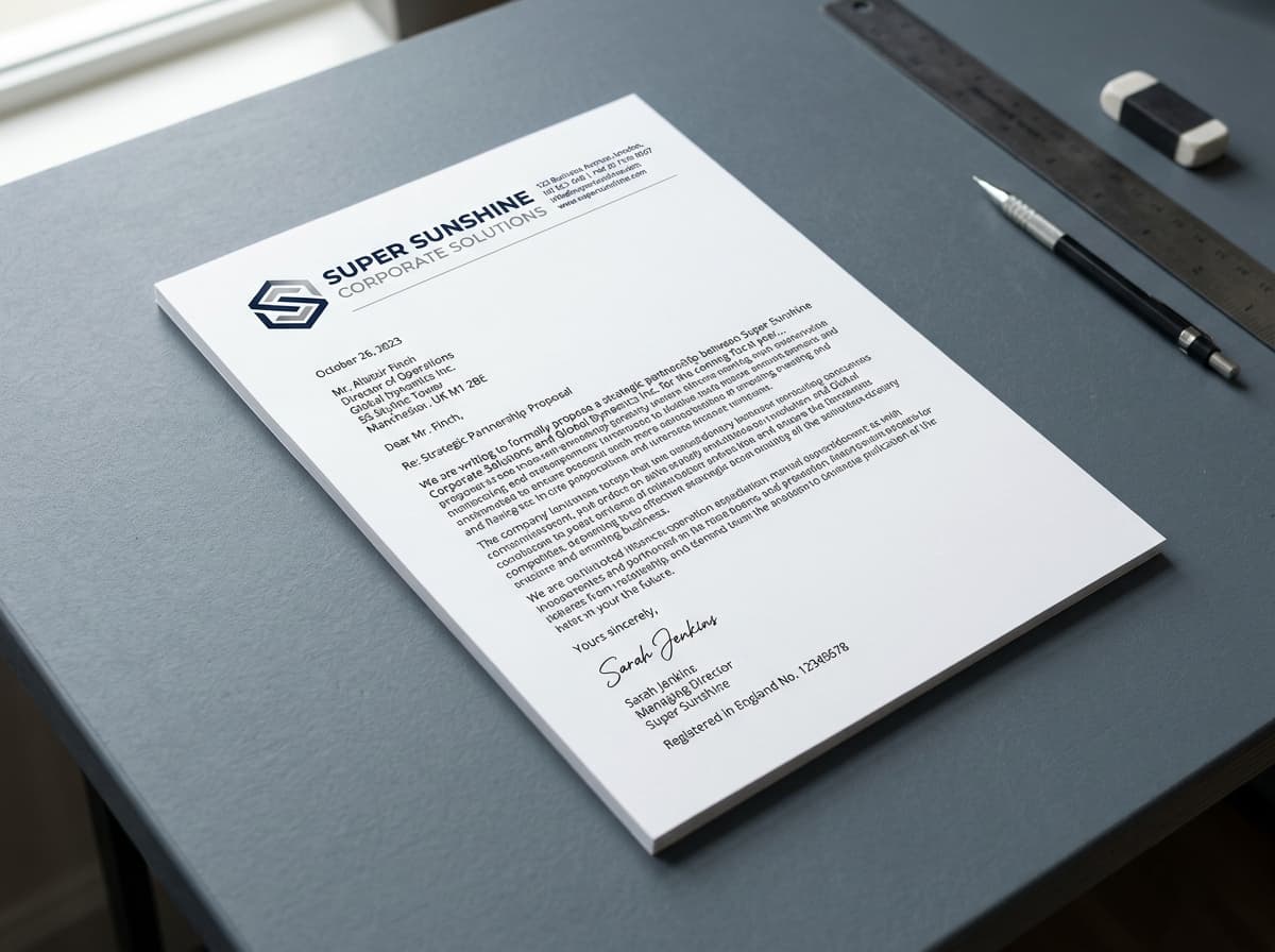 100 GSM Super Sunshine bright white executive business letterhead stationery