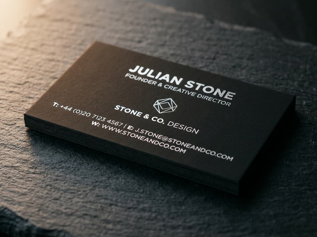 Luxury visiting cards with thermal matt and spot UV - Slide 7