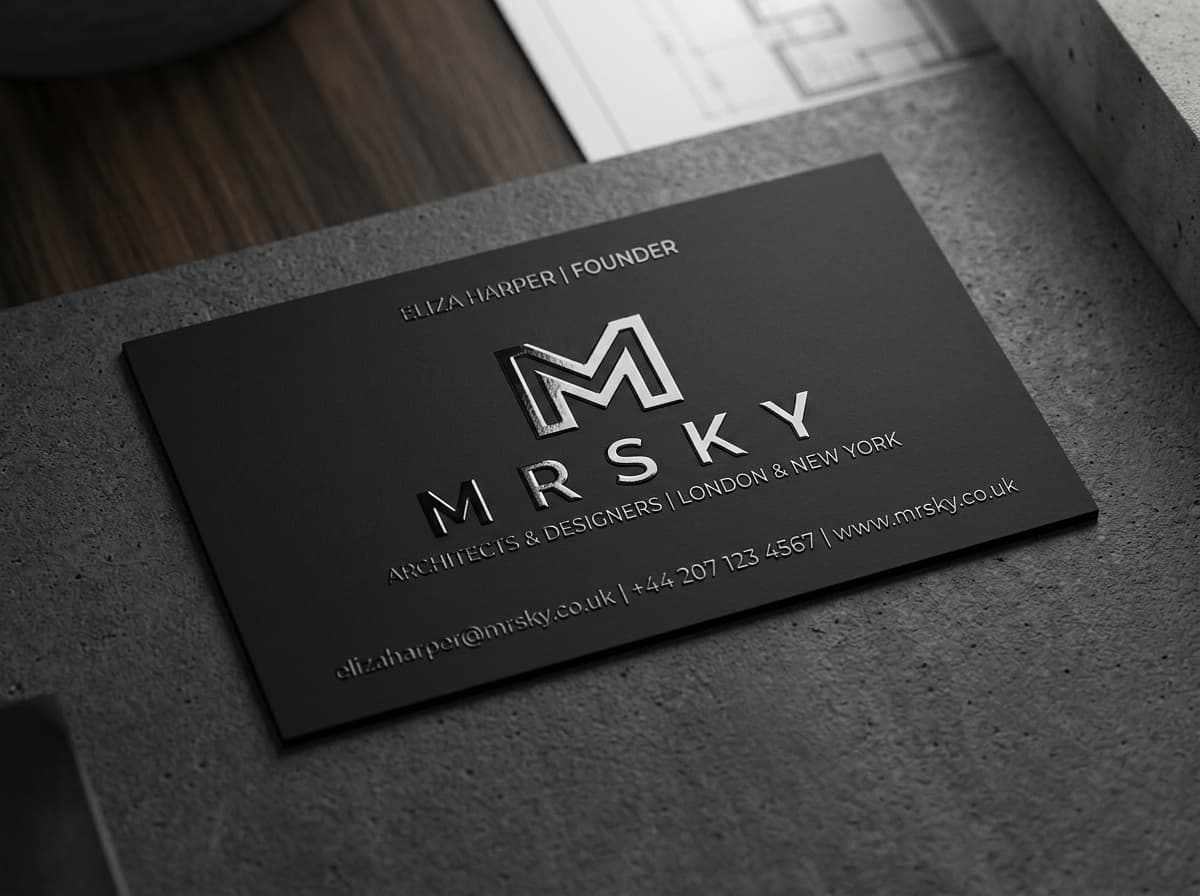 Luxury visiting cards with thermal matt and spot UV - Slide 4