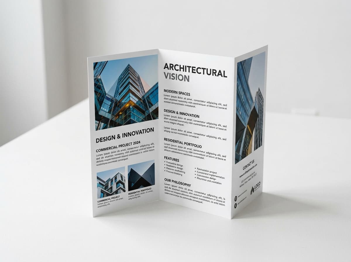 Folded 250 GSM A4 and A8 art card brochures - Slide 5